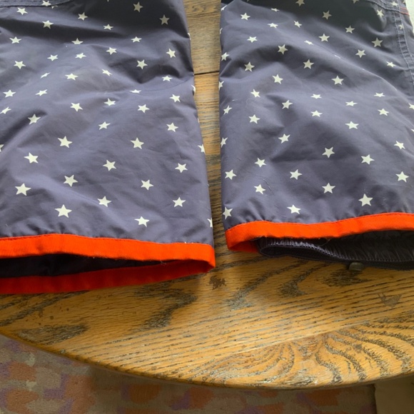 MINI BODEN star print snow pant with suspenders /Kids 9/10/exc cond - Picture 7 of 8
